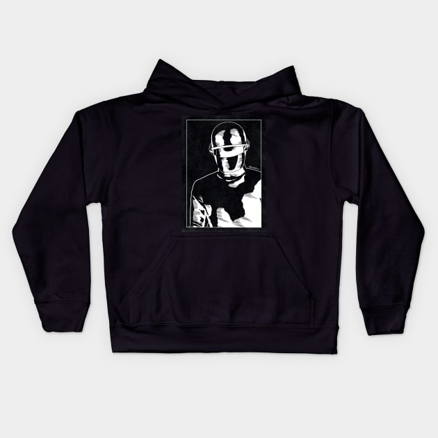 GORT - The Day the Earth Stood Still (Black and White) Kids Hoodie by Famous Weirdos